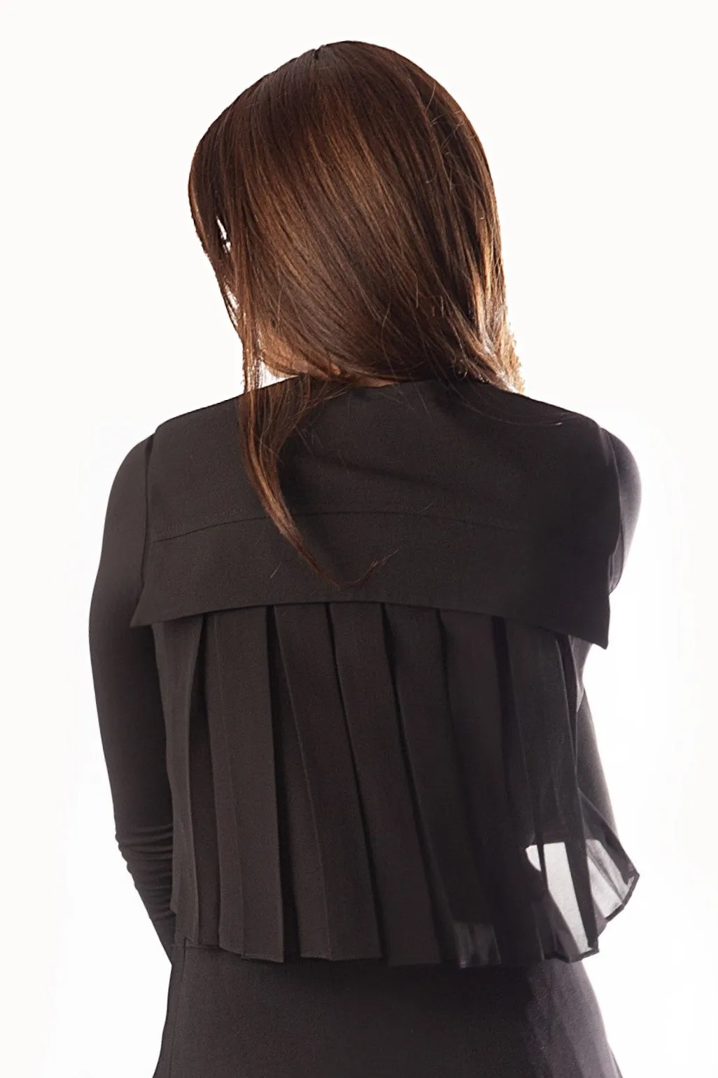Pleated Chiffon Back Top