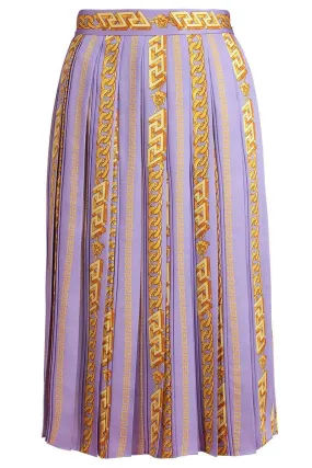 Pleated Skirt With Pinstripe