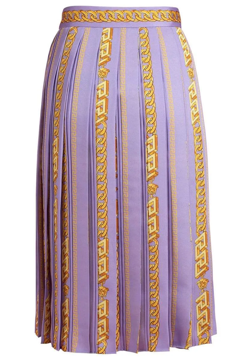Pleated Skirt With Pinstripe