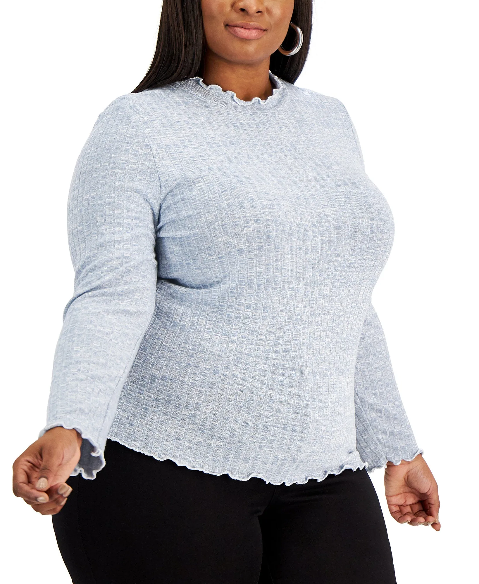 Plus Trendy Hacci Turtleneck Sweater