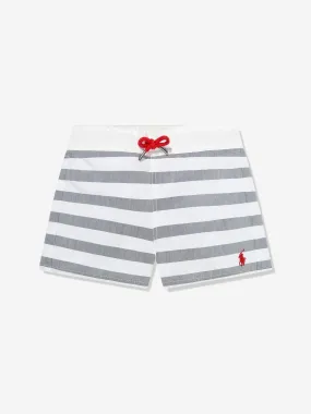 Ralph Lauren Boys Striped Swim Shorts in Multicolour