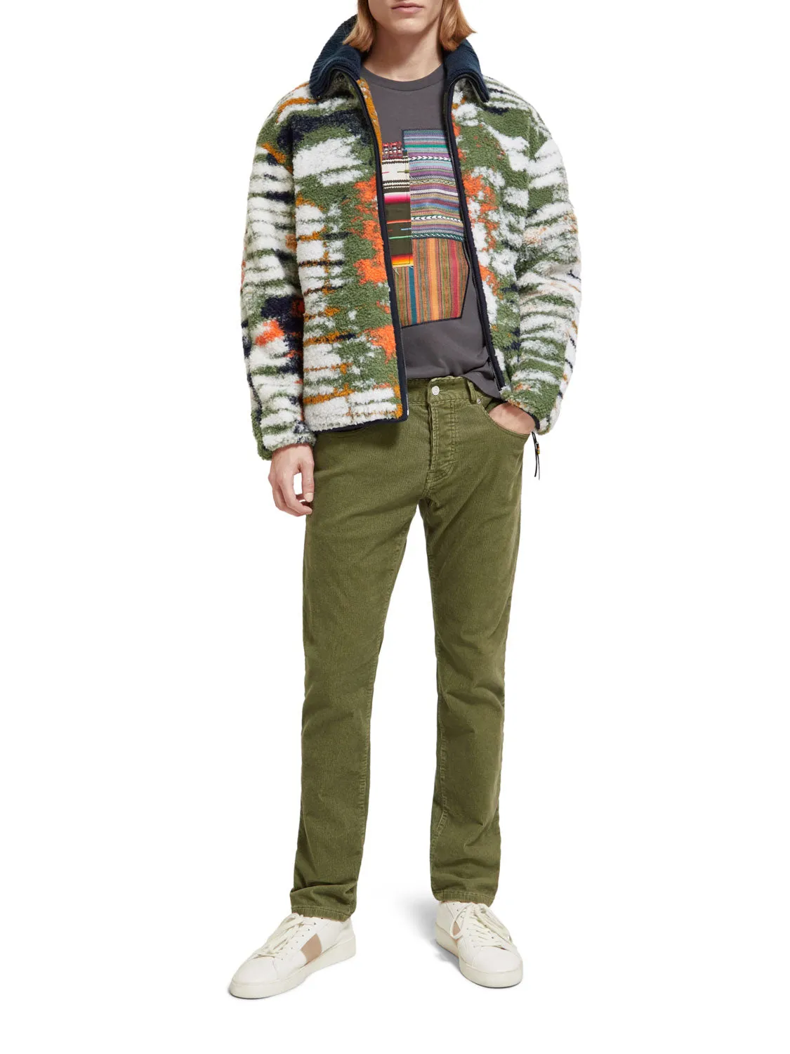 Ralston Regular Slim Fit Corduroy Pants in Army