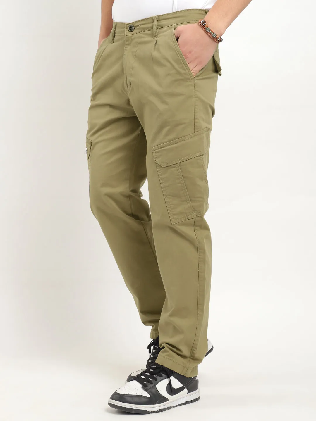 Regal Wears Khaki Cotton Cargo