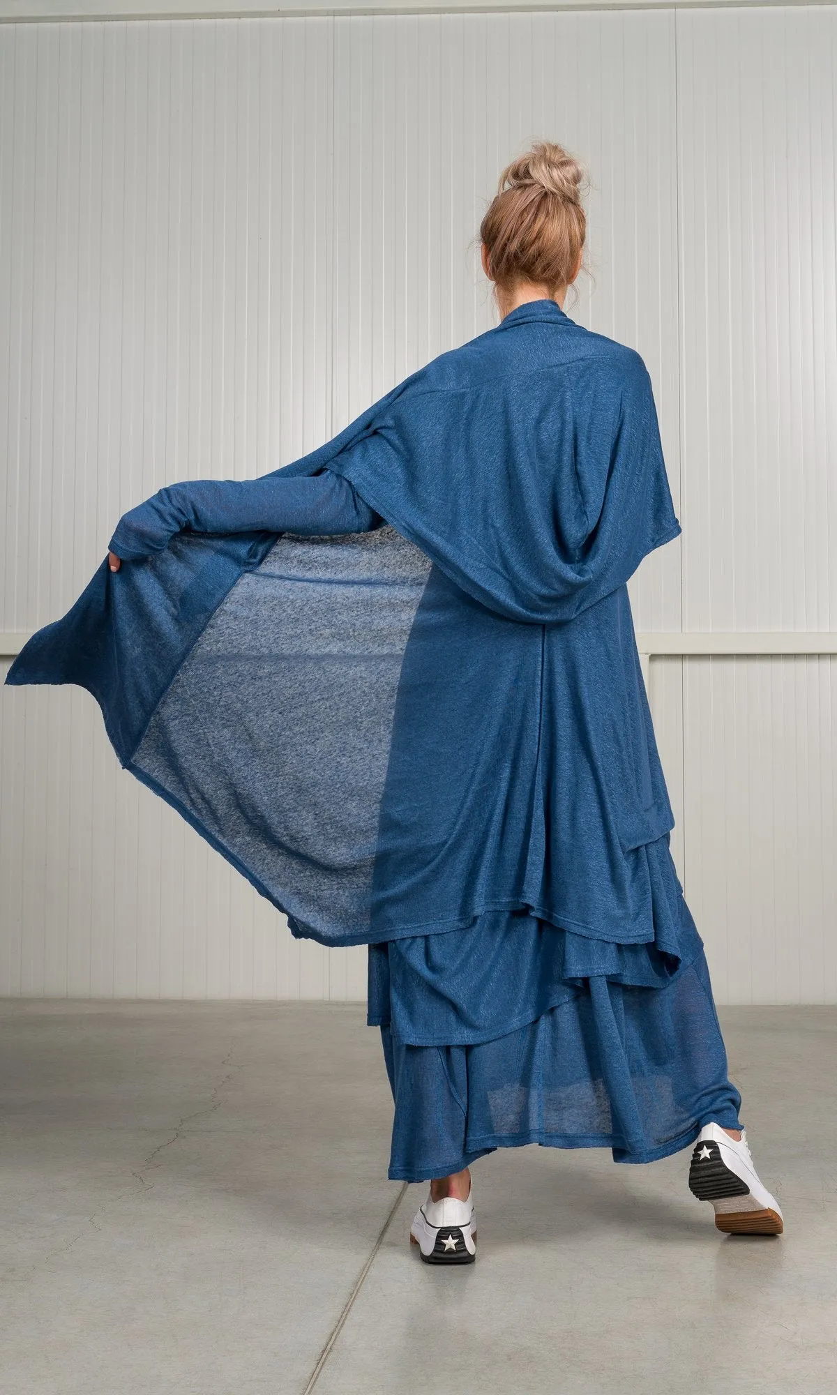 Rich Drapes Linen Knit Cardigan