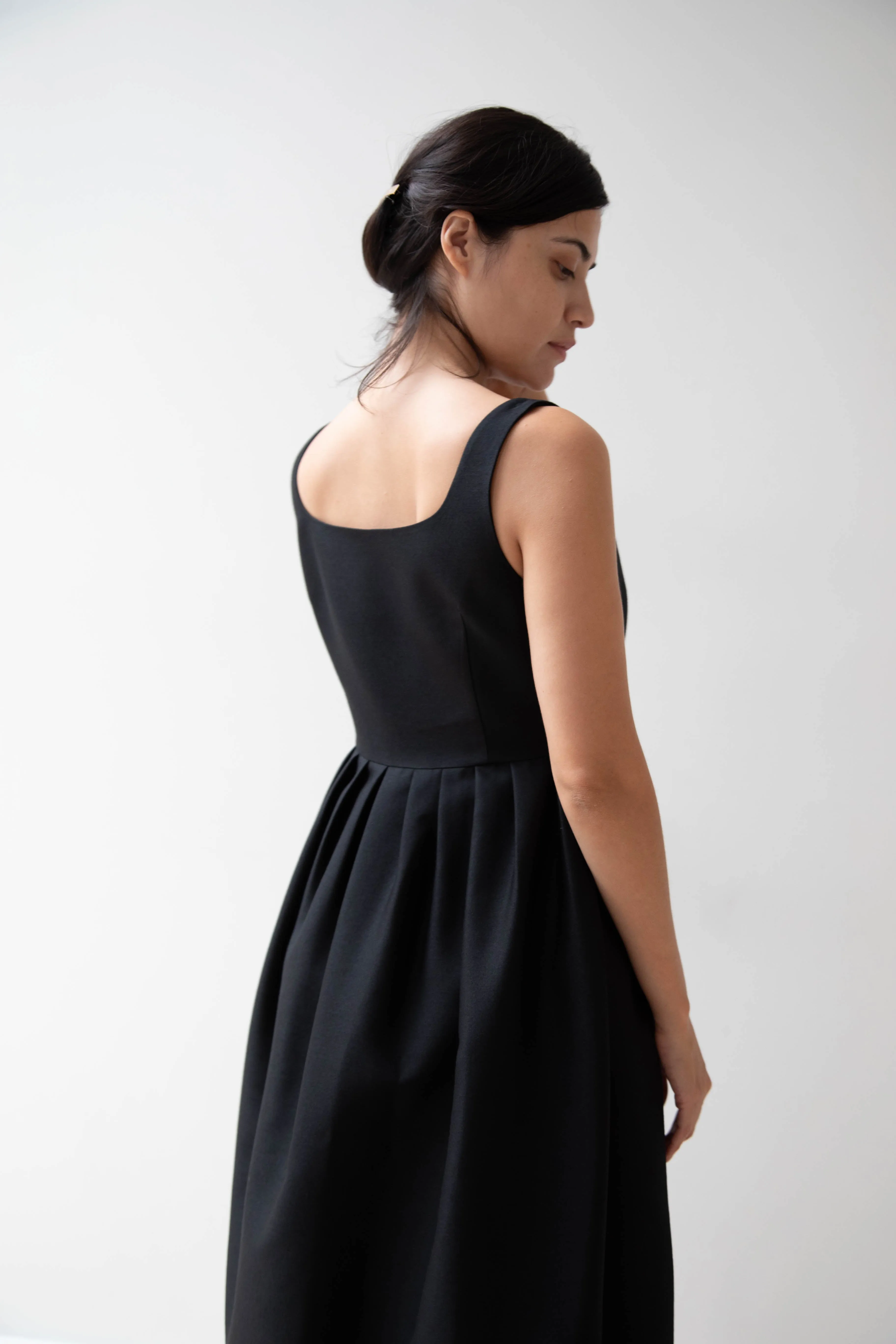 Sandbeige | Hepburn Dress in Black