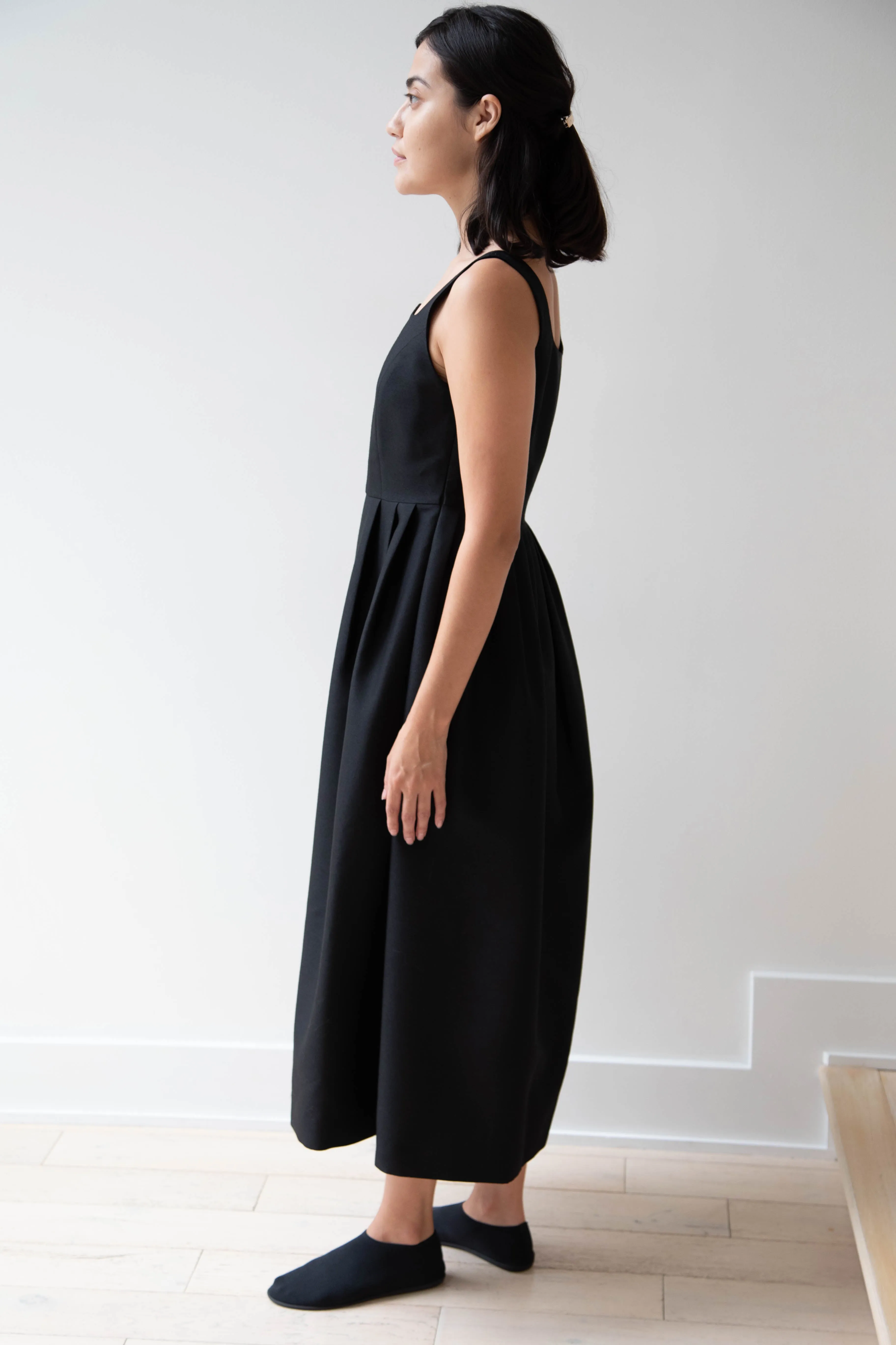 Sandbeige | Hepburn Dress in Black
