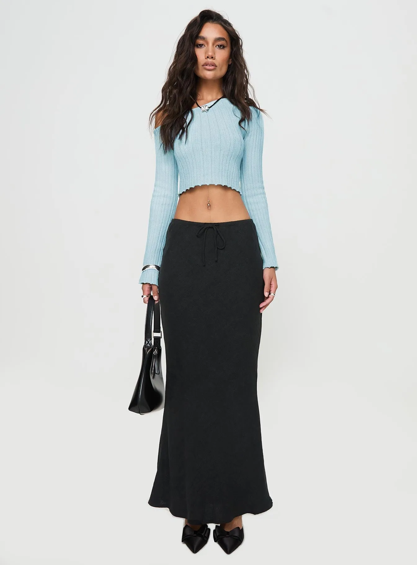 Santorini Knit Top Blue