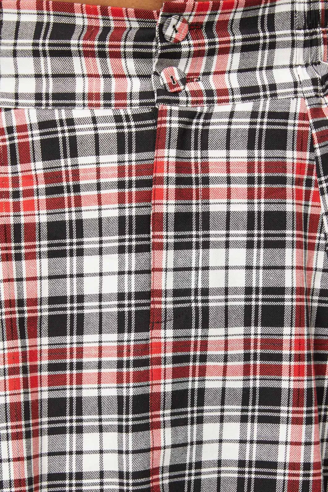 Skelly Tartan Mini Skirt