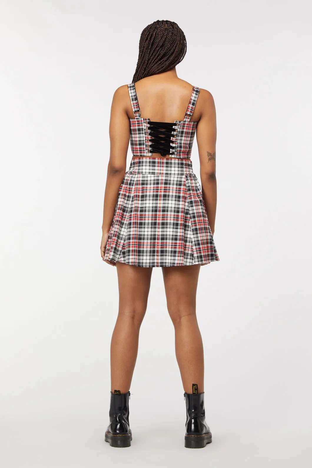 Skelly Tartan Mini Skirt