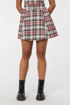 Skelly Tartan Mini Skirt