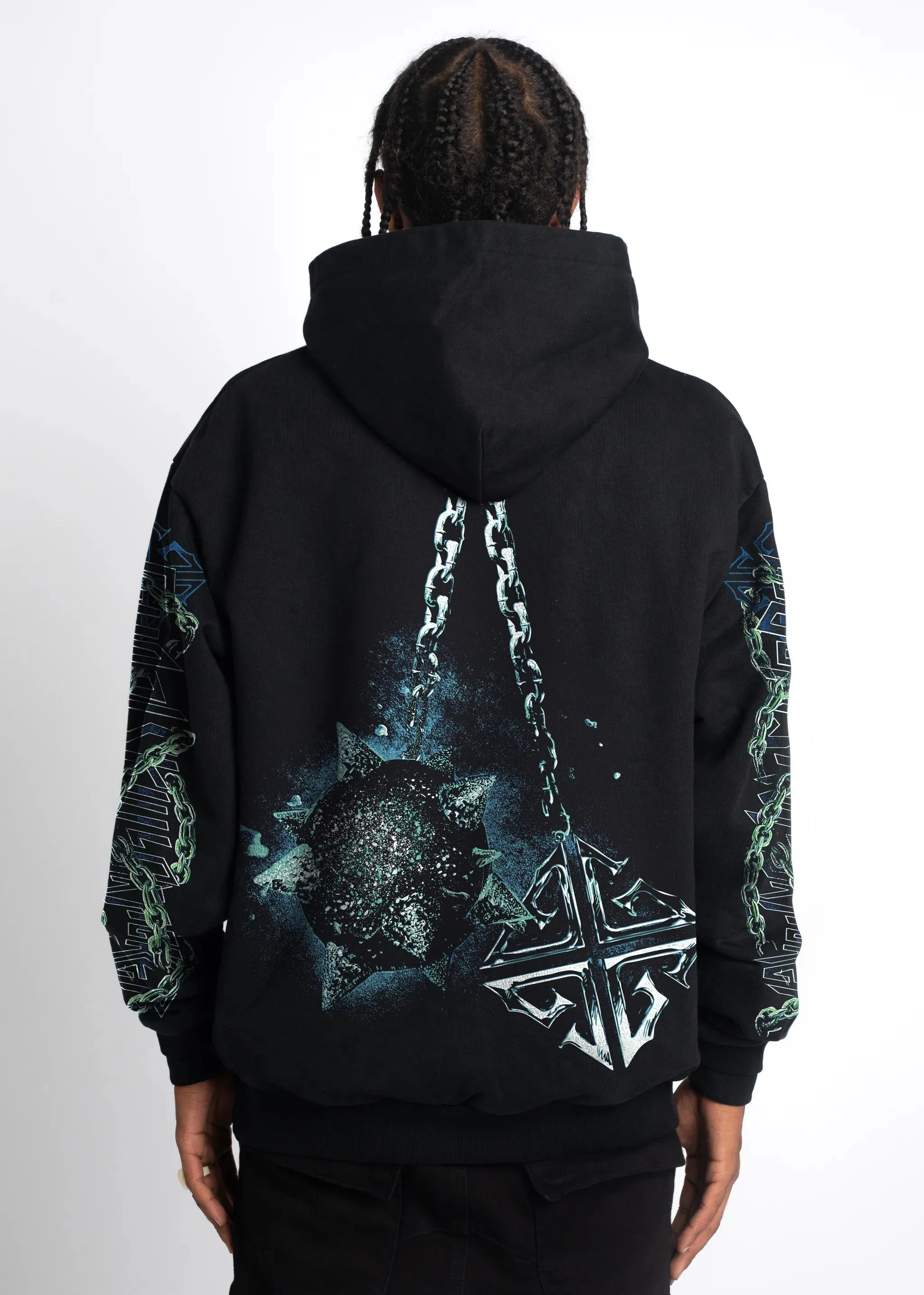 Skull Cracker Hoodie (Black) - 294SCH
