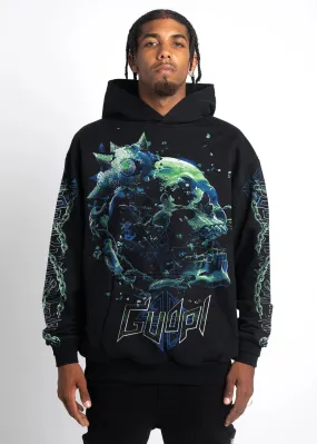 Skull Cracker Hoodie (Black) - 294SCH