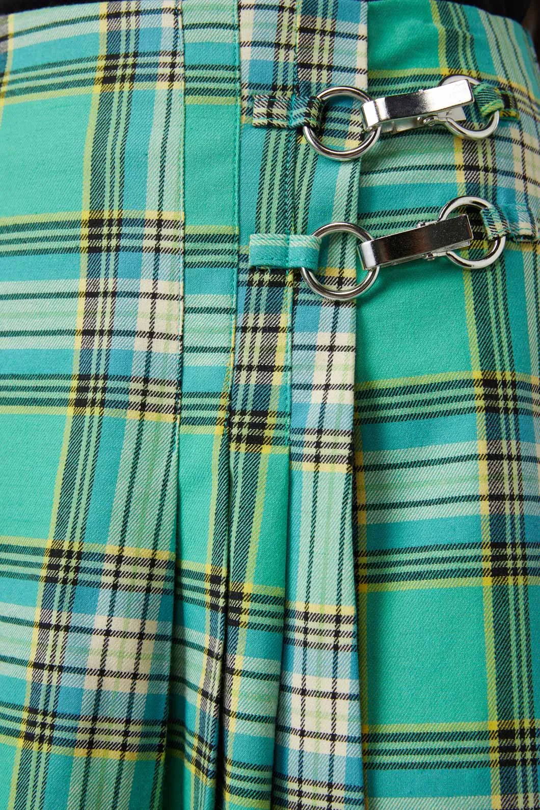 Spring Tartan Pleat Skort