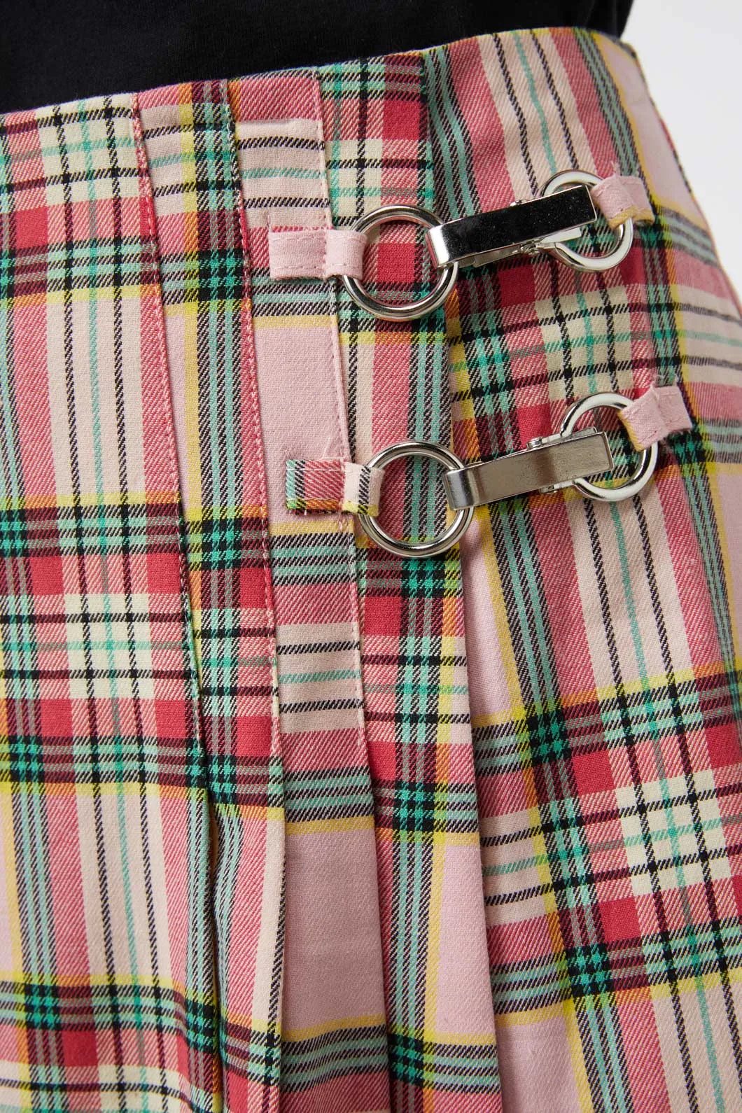 Spring Tartan Pleat Skort