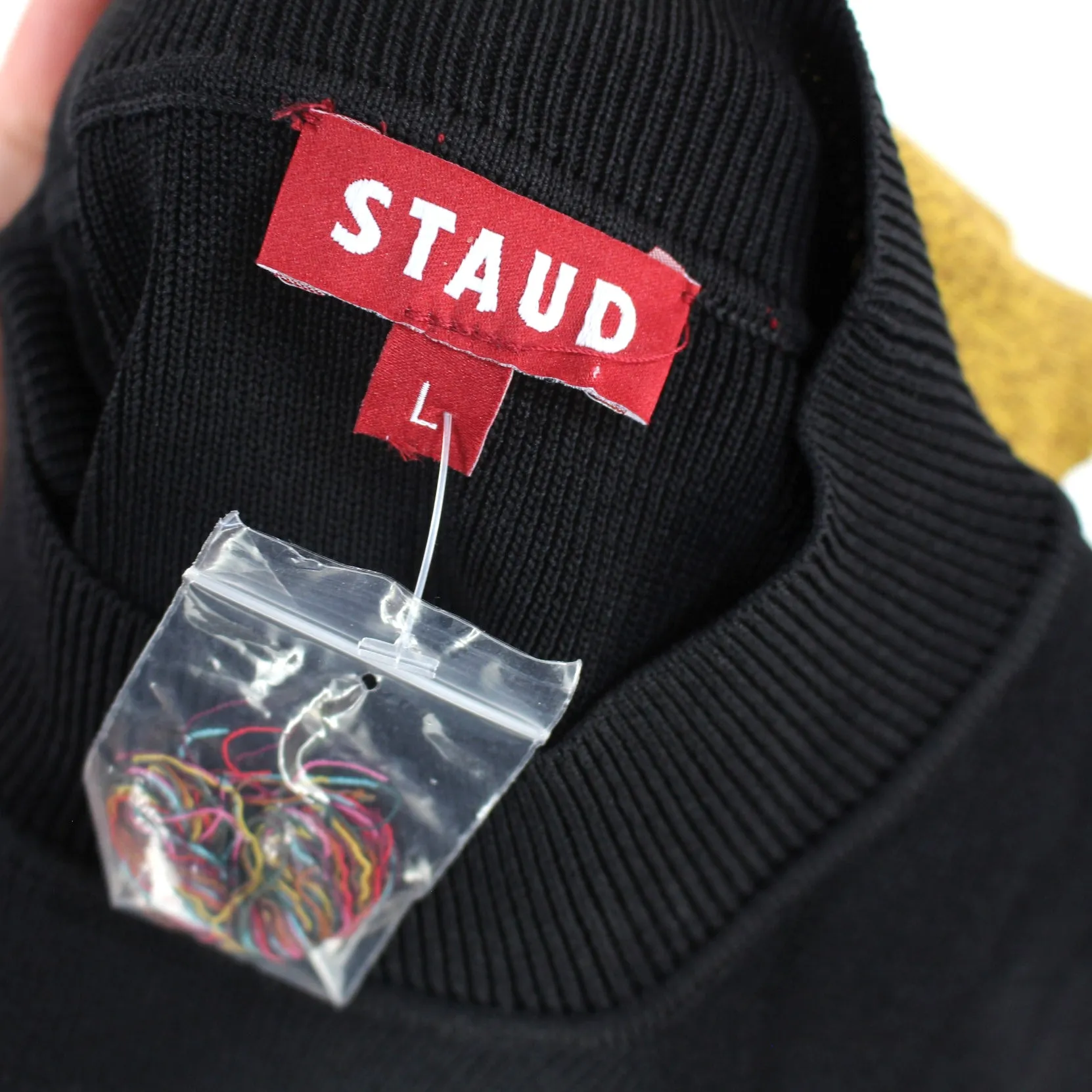STAUD Clara Stripe Knit Dress
