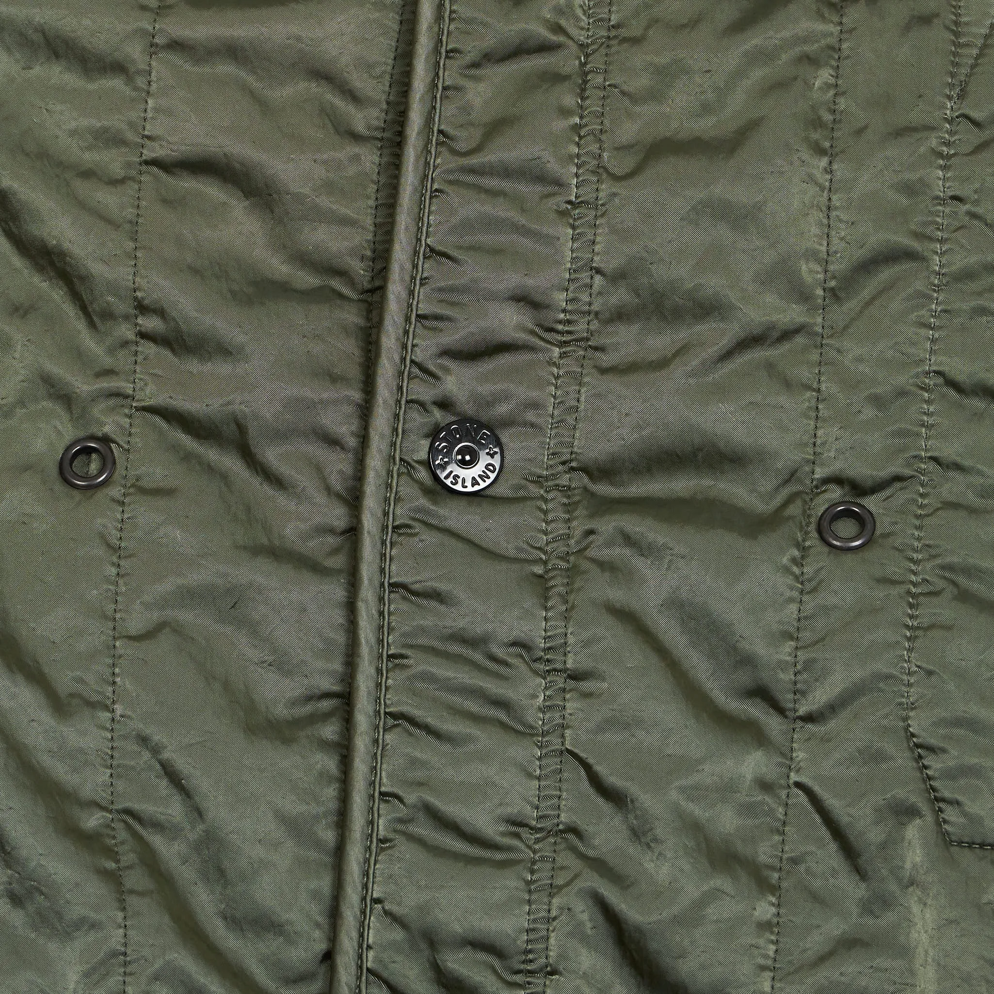 Stone Island Naslan Light Watro Rain Camo Reflective Parka Coat With Detachable Lining