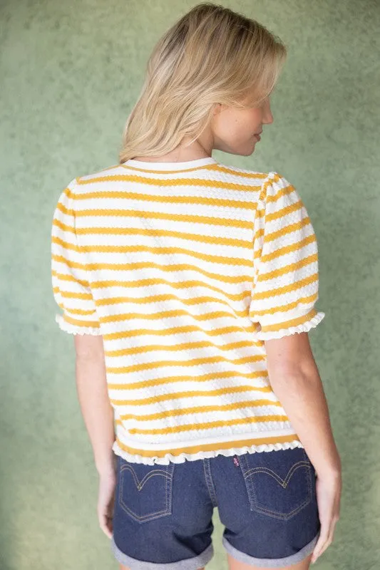 Striped Knit Top