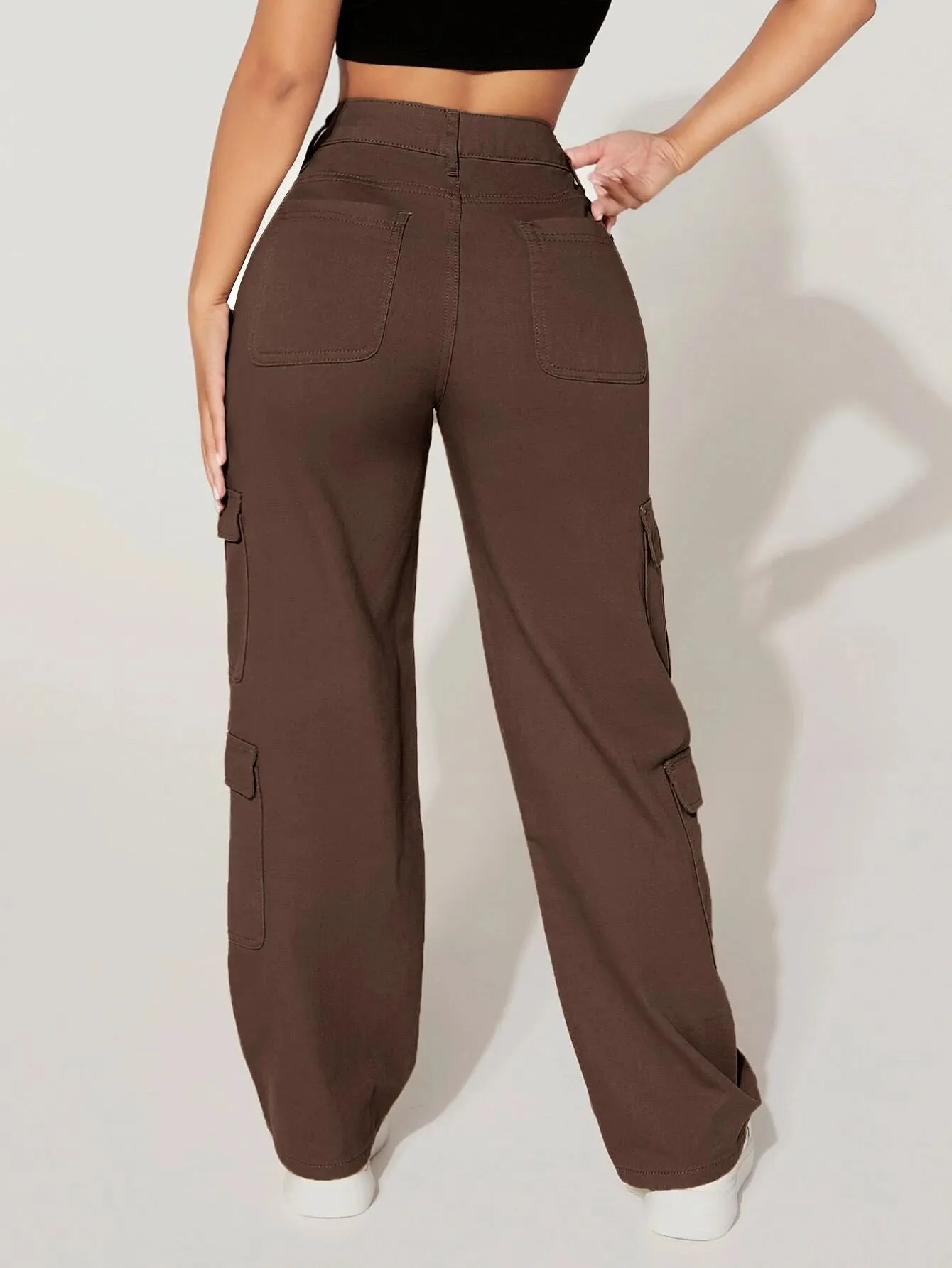 Stylish Flap Pocket Cargo Jeans