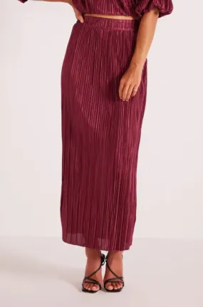 Tilla Plisse Midi Skirt