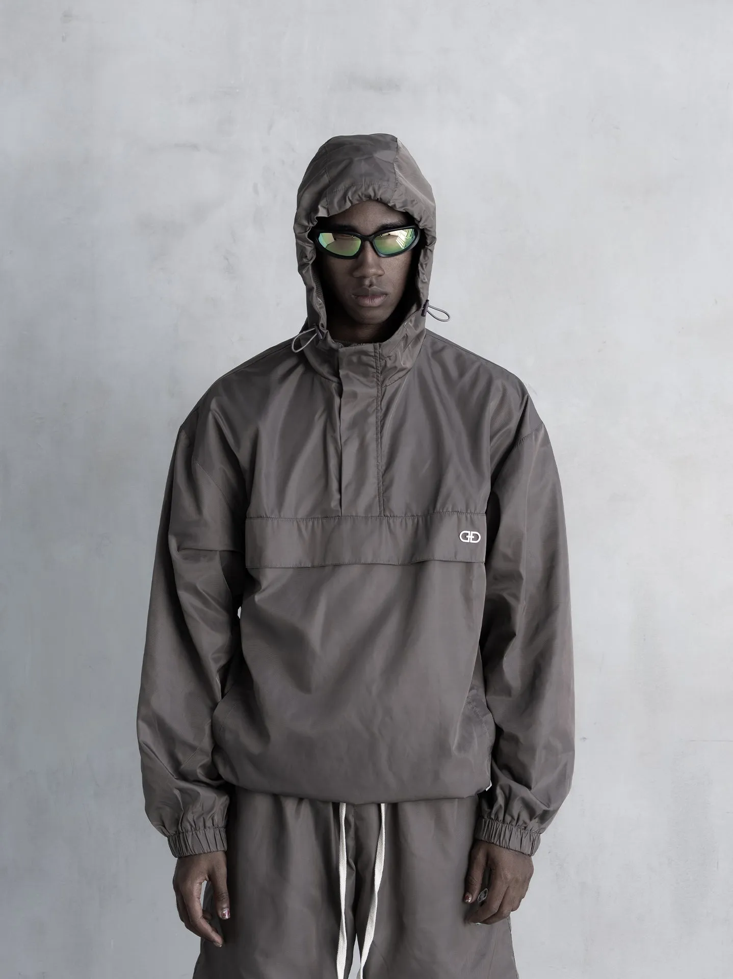 Track Hoodie - Taupe