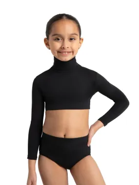 Turtleneck Long Sleeve Top - Girls