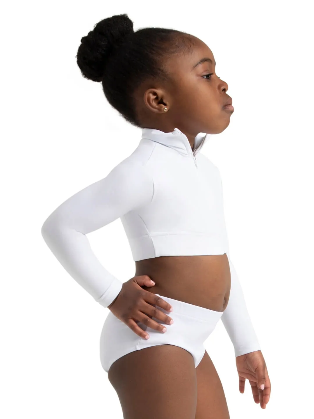 Turtleneck Long Sleeve Top - Girls