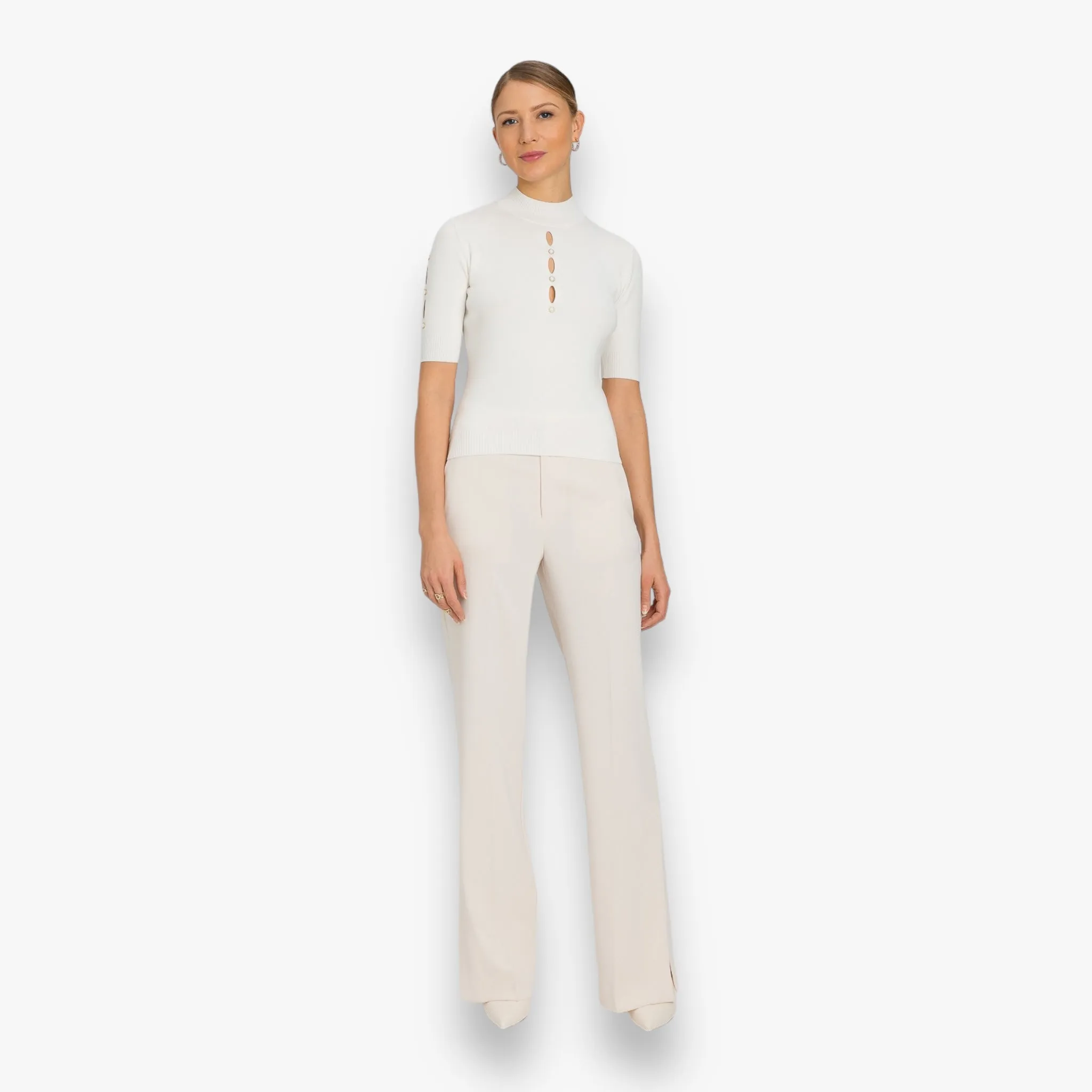 Twinset Milano - Turtleneck jumper with studs