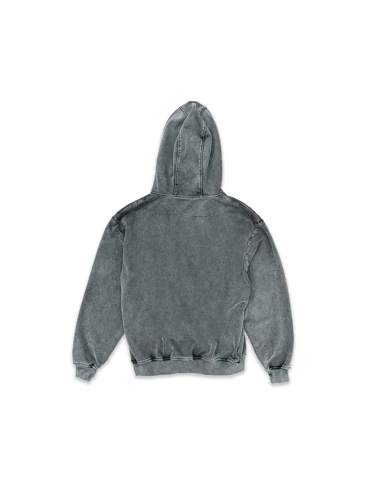 UNREAL OG Iron logo Hoodie Stone Washed Grey