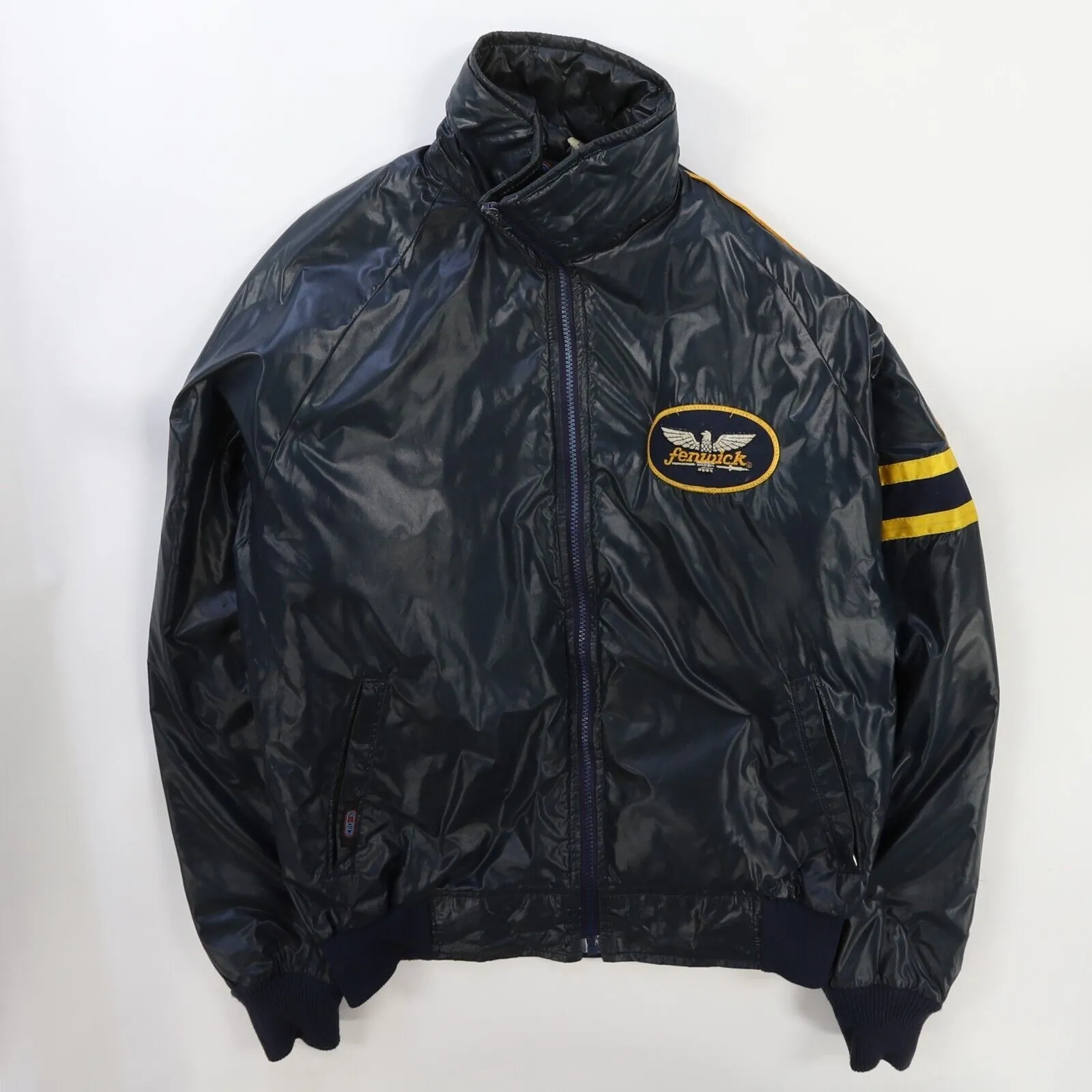 Vintage Fenwick Bomber Jacket Size XL Blue
