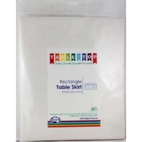 White Table Skirt