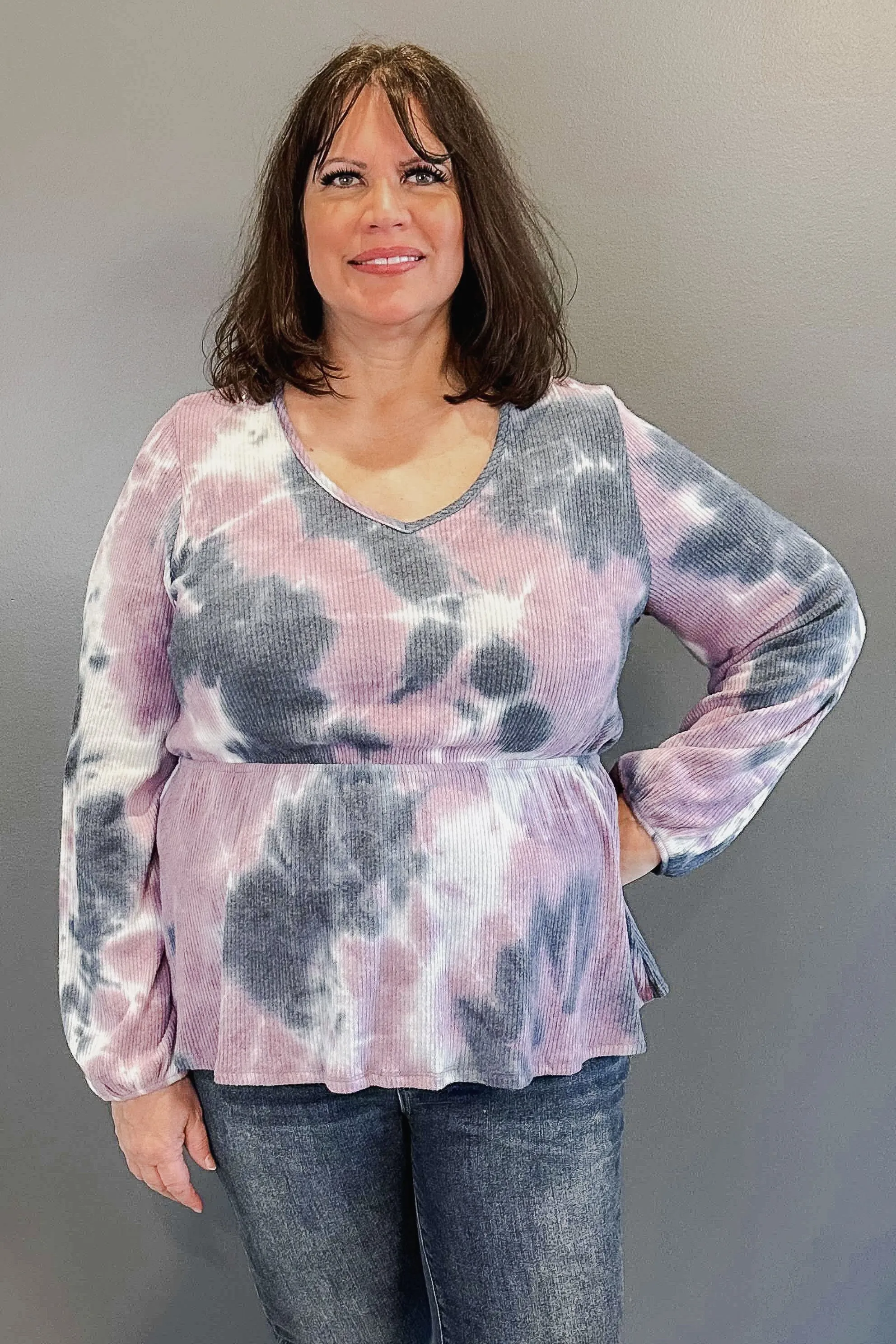 Winter Storms Tie Dye Top