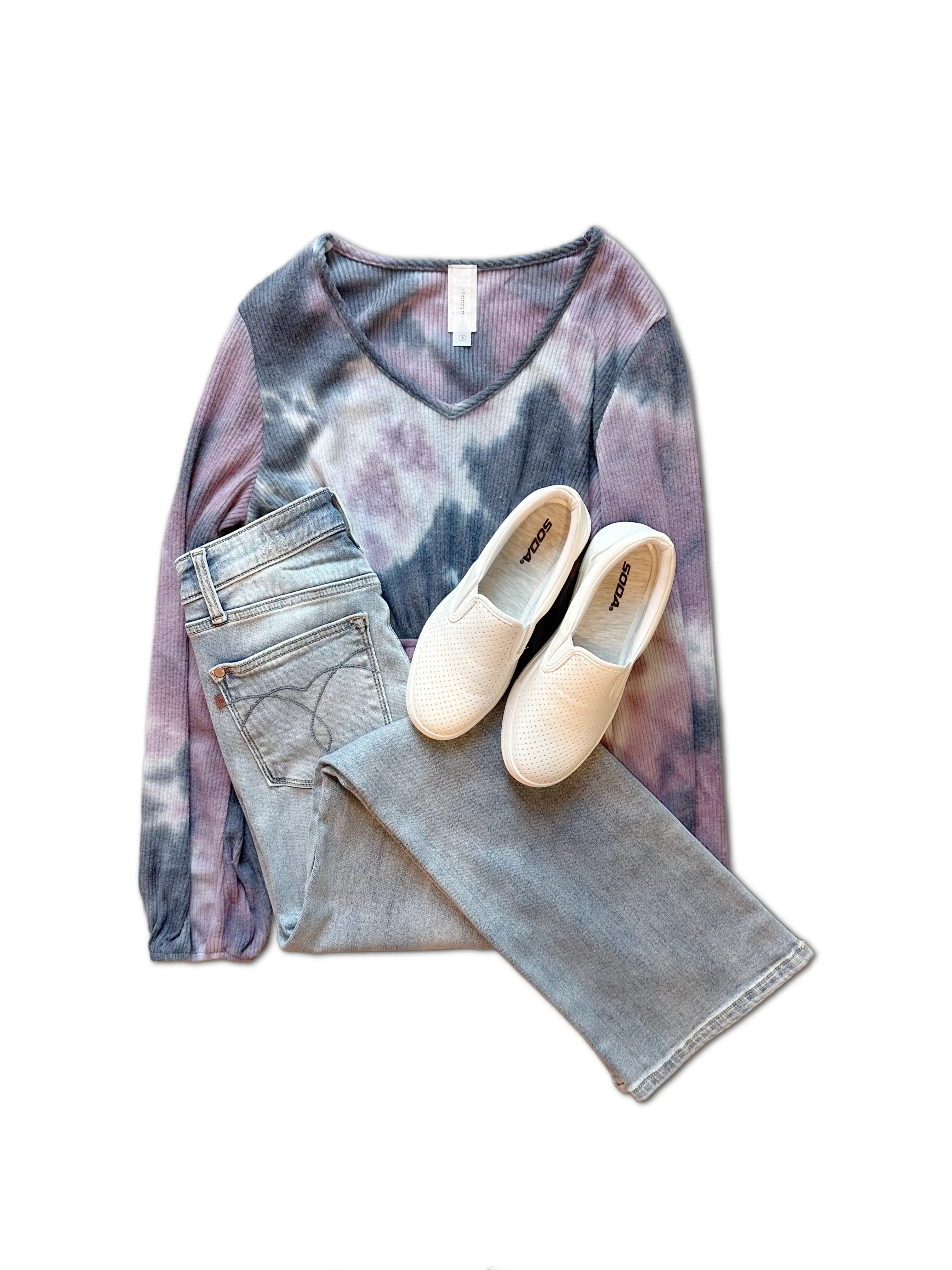 Winter Storms Tie Dye Top