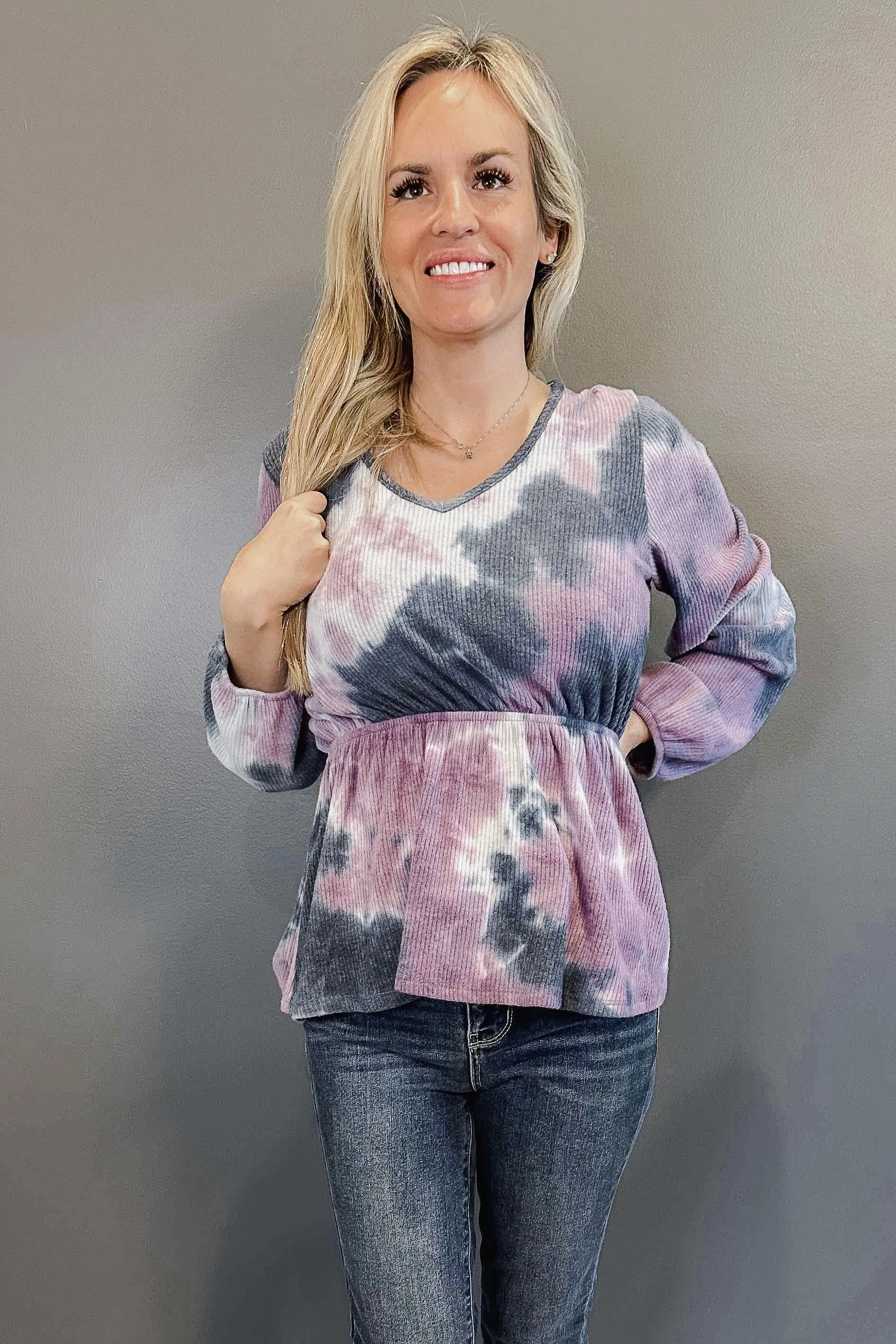Winter Storms Tie Dye Top