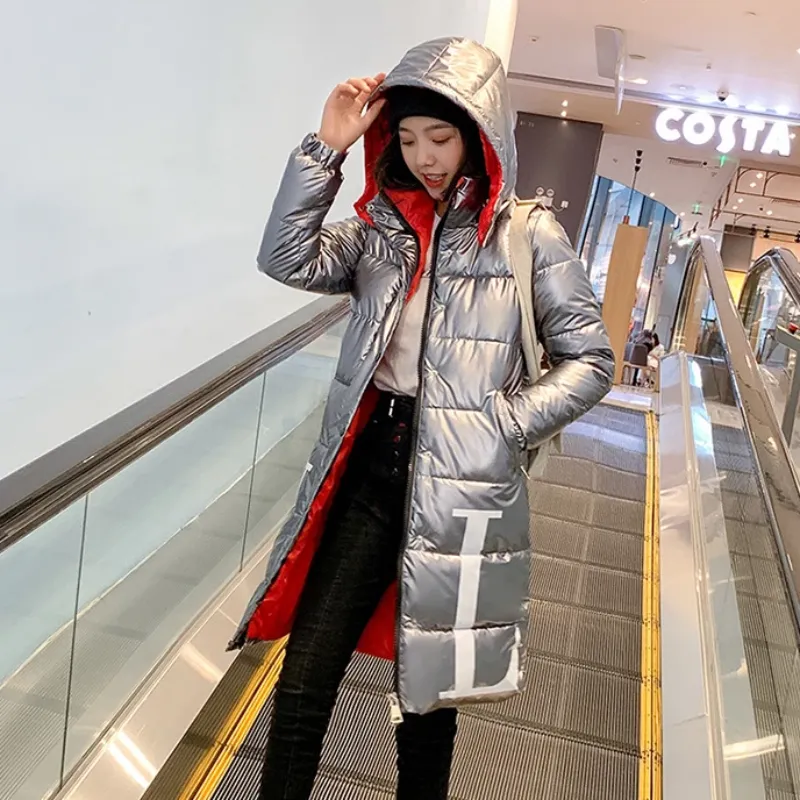 Women's Winter Casual Slim Padded Long Hooded Parka "LTN"