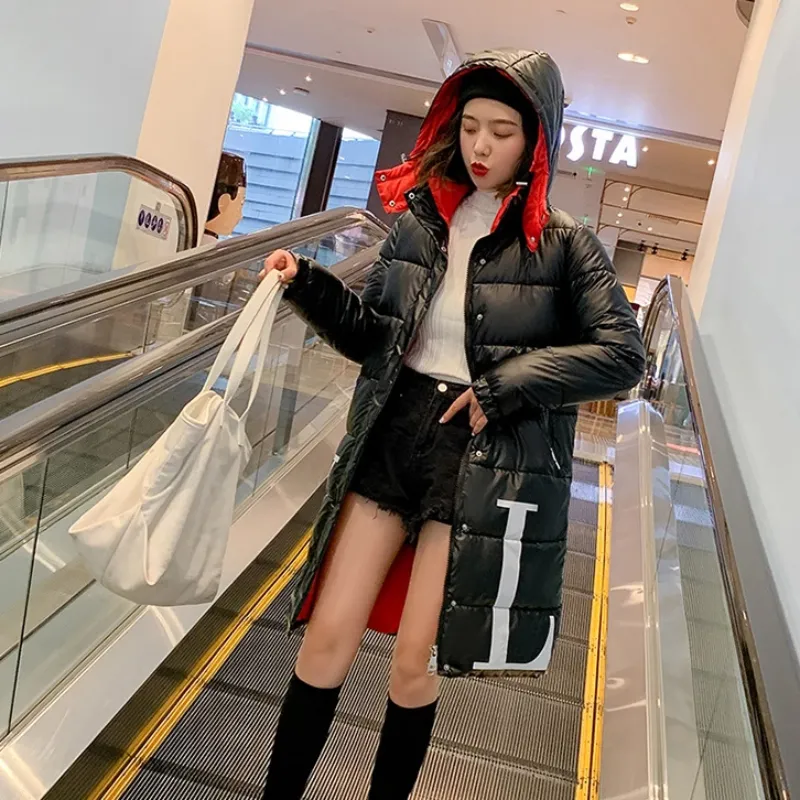 Women's Winter Casual Slim Padded Long Hooded Parka "LTN"