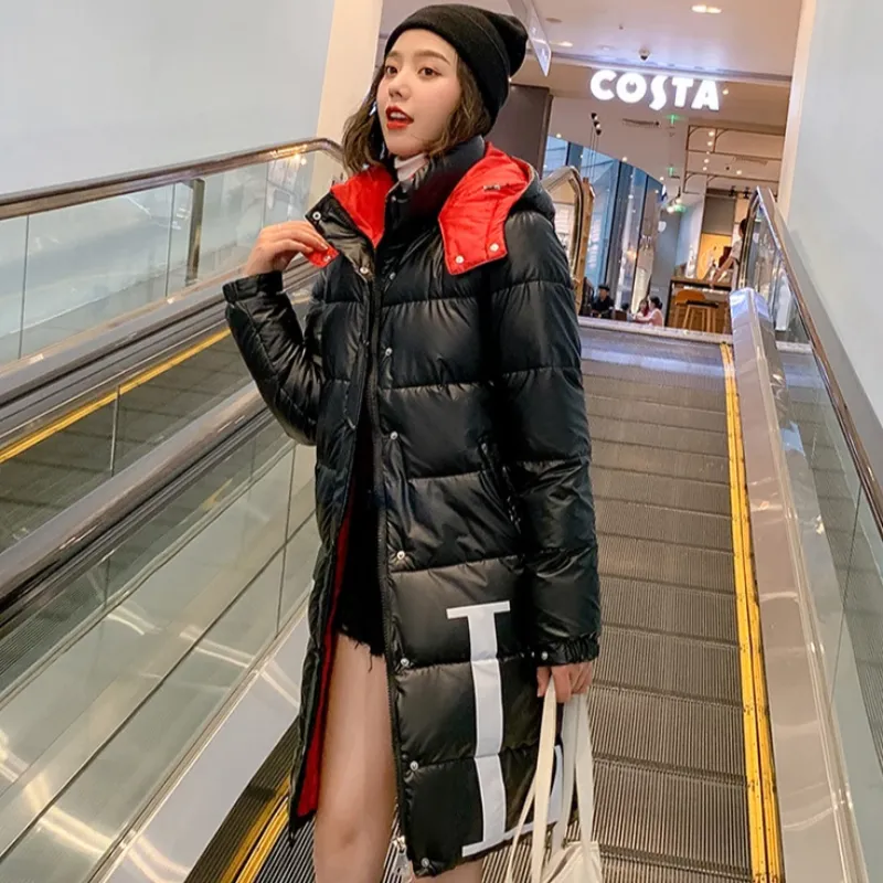 Women's Winter Casual Slim Padded Long Hooded Parka "LTN"