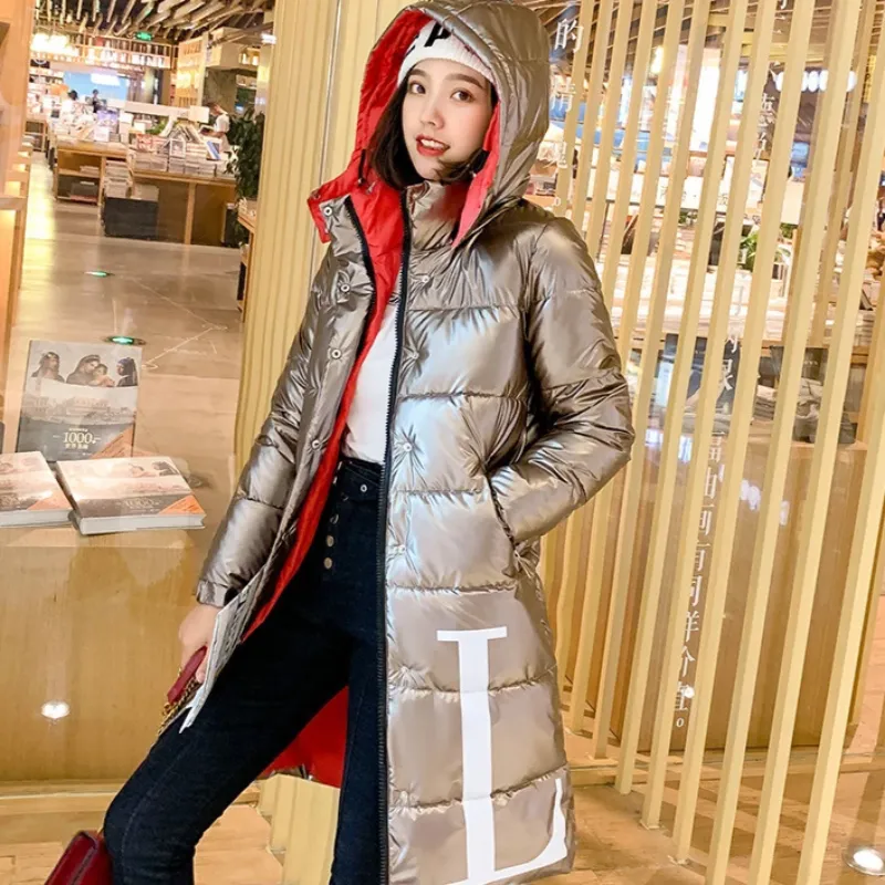 Women's Winter Casual Slim Padded Long Hooded Parka "LTN"