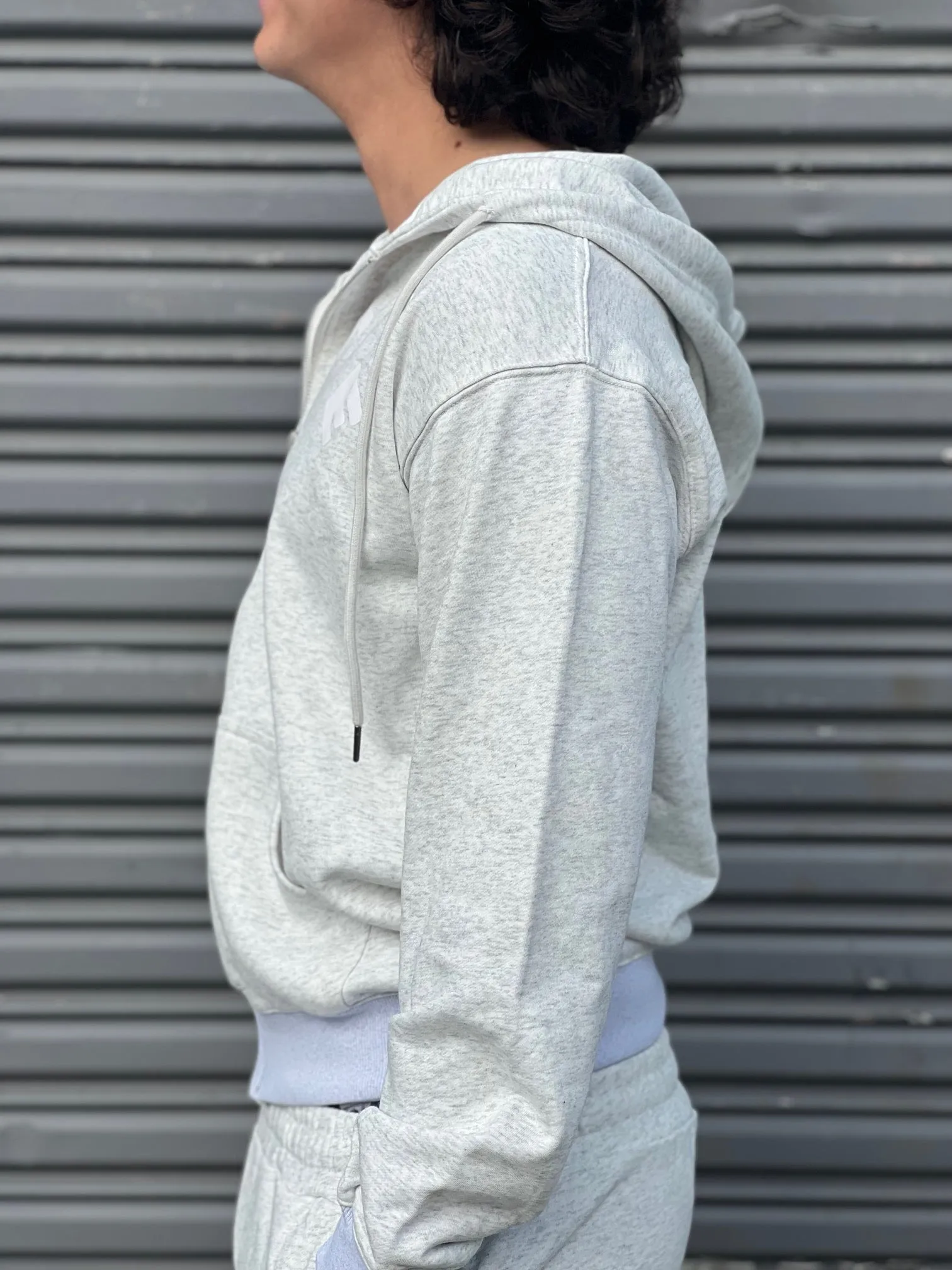 Wyatt Unisex Zip Hoodie (Grey)