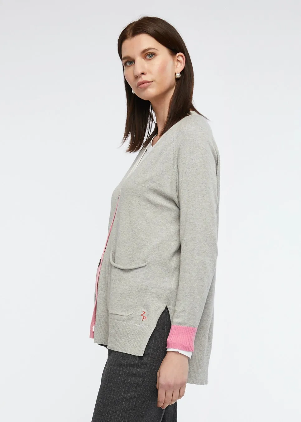 Zaket & Plover - Collage Cardi Marl Combo