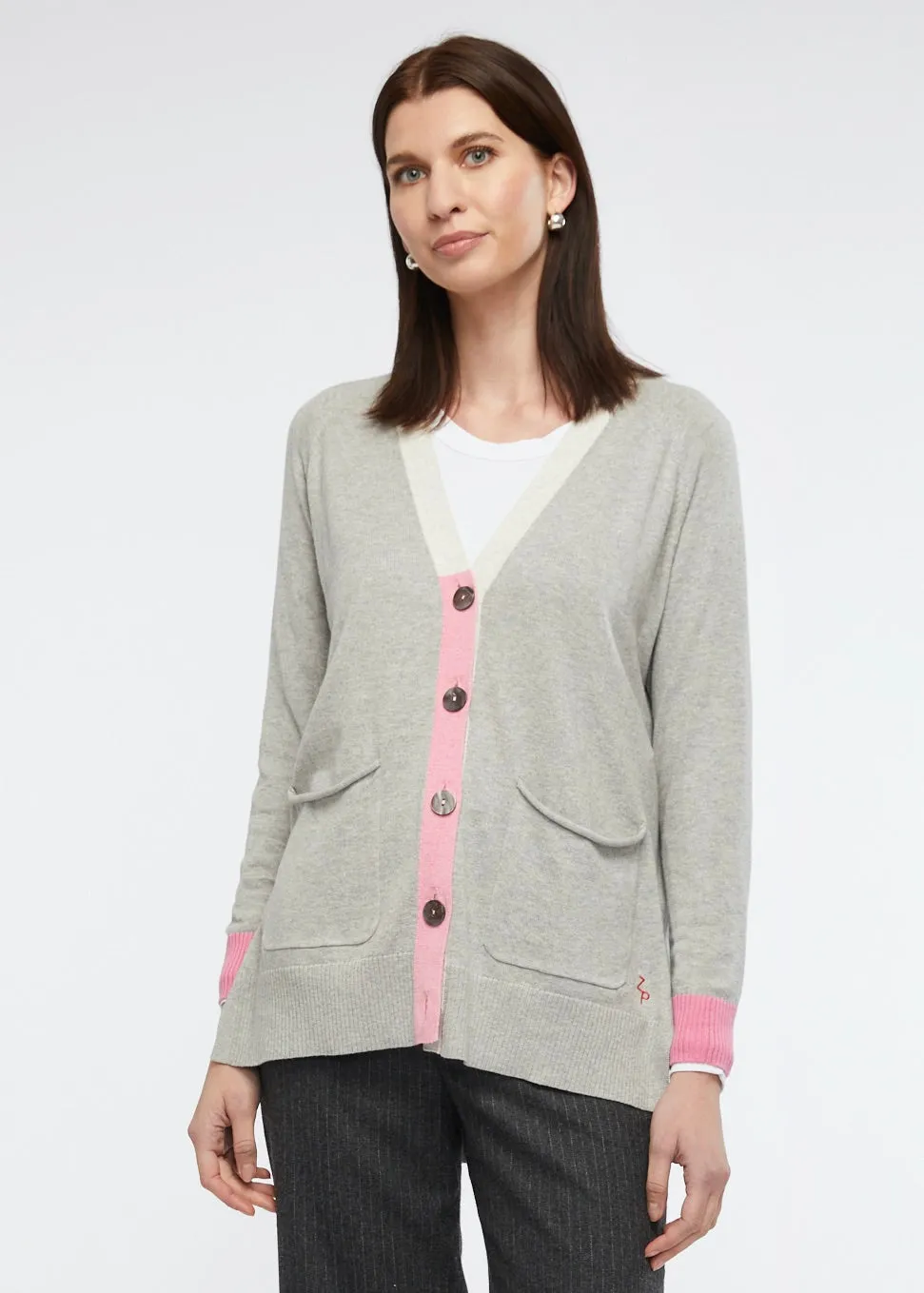 Zaket & Plover - Collage Cardi Marl Combo