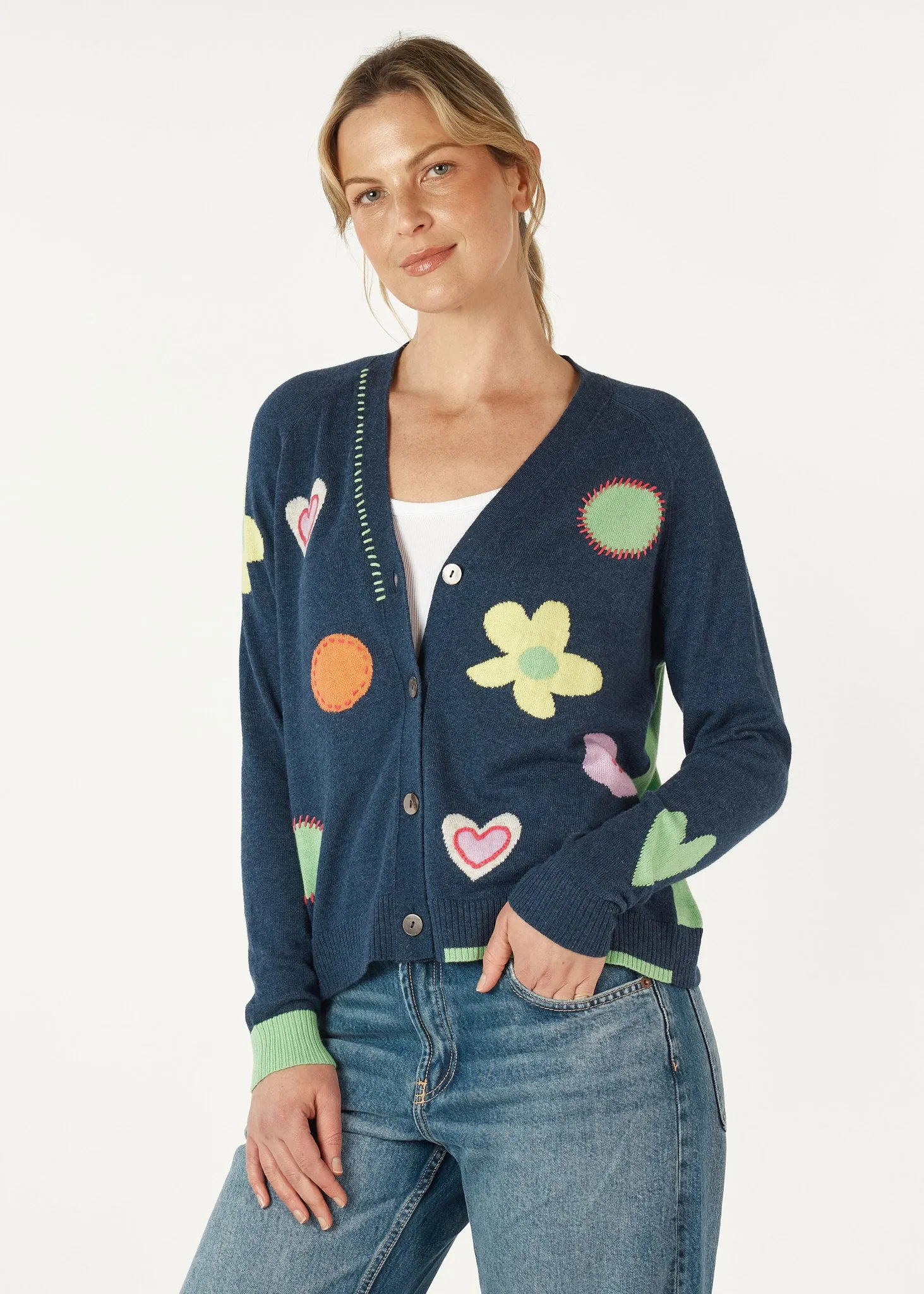 Zaket & Plover  -  Happy Cardi  -  Denim