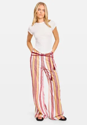 ZEUS PANT CORAL FEZ STRIPE